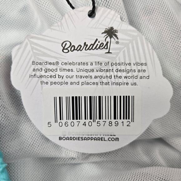 NWT Boardies Men's Mulga Ocean Blue Mid-Length Swim Short Sharks Starfish XXXL - Picture 4 of 14